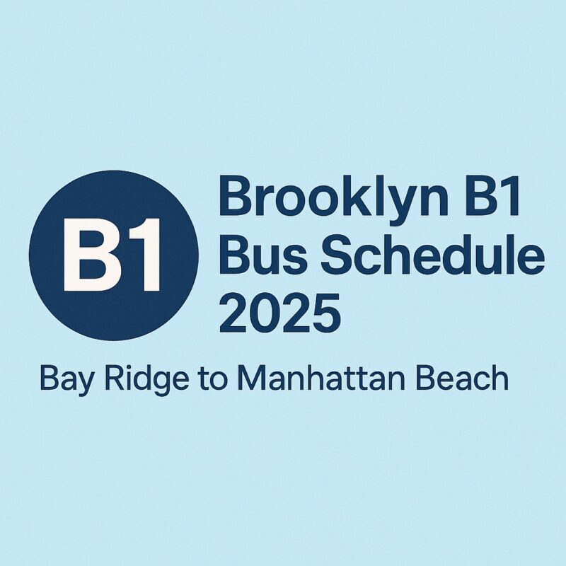 Brooklyn B1 Bus Schedule 2025