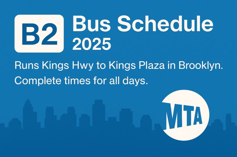 Brooklyn B2 Bus Schedule 2025