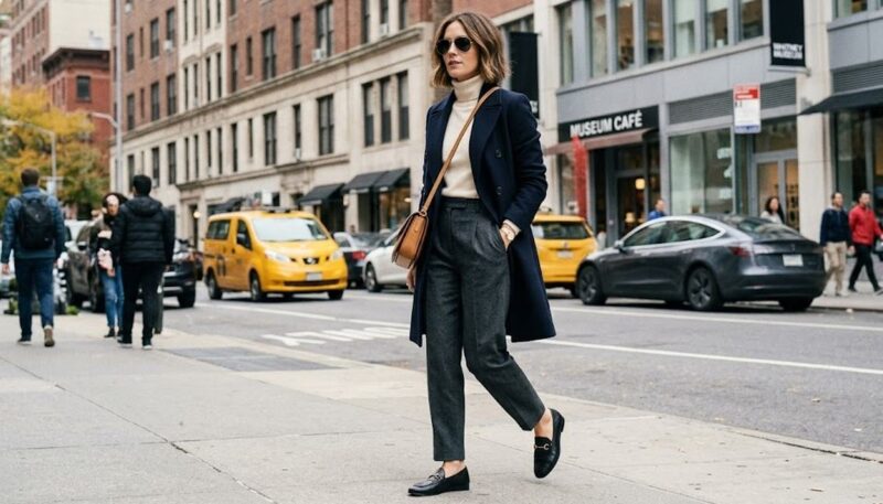 Old-school New York fashion style